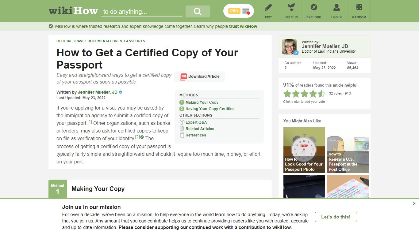 How to Get a Certified Copy of Your Passport: 8 Steps - wikiHow